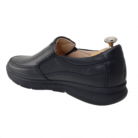 Pantofi CASUAL din piele naturala pentru barbati NEGRU COD-1263 [3]