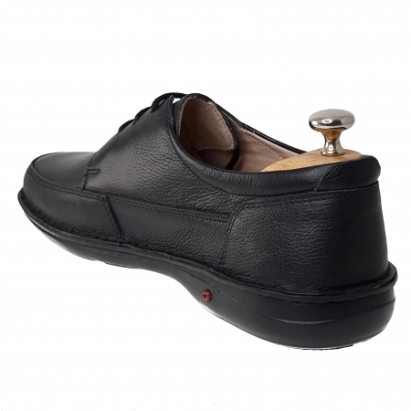 Pantofi CASUAL din piele naturala pentru barbati NEGRU COD-1265 [2]