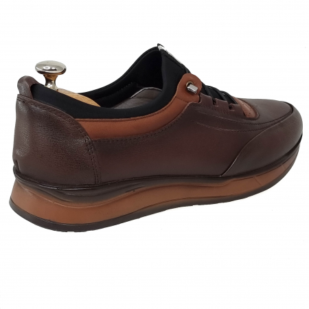 Pantofi Bărbați Sport Din Piele Naturală Maro 1268 [2]