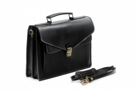 Servietă Bărbați Din Piele Naturală Neagră 441 [1]