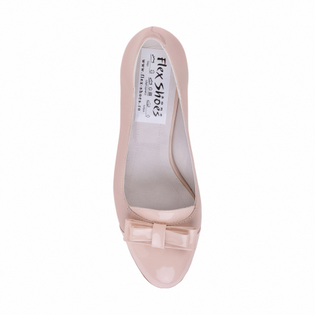 Pantofi Damă Eleganți Din Piele Naturală  Nude  3002 [3]