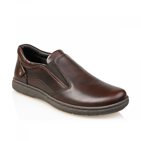Barbati - Pantofi Bărbați Casual Confort Din Piele Naturală Maro 359