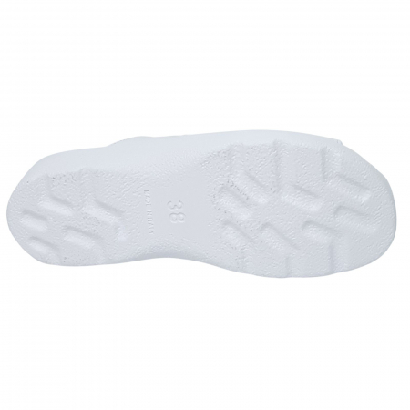 Saboți Sanitari Damă Din Piele Naturală Albă 7008 [1]
