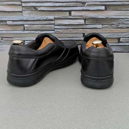 Pantofi Bărbați Casual Confort Din Piele Naturală Neagră 2512 [3]