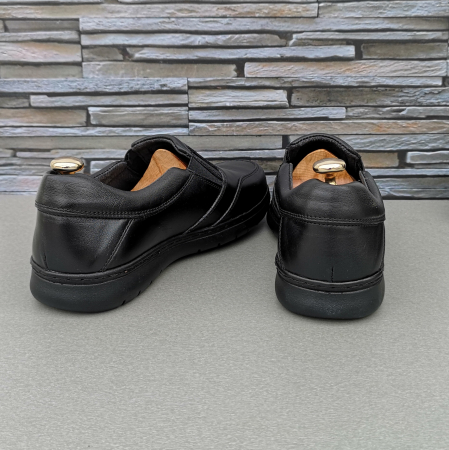 Pantofi Bărbați Casual Confort Din Piele Naturală Neagră 2512 [4]