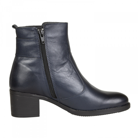 Ghete Damă Casual Din Piele Naturală Blue 8528 [1]