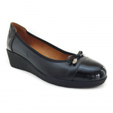 Femei - Pantofi Damă Casual Confort Din Piele Naturală Neagră 5014