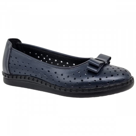 Balerini Damă Din Piele Naturală Bleumarin 8050 [1]