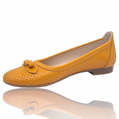 Balerini Damă Din Piele Naturală Galbenă 15201 [5]