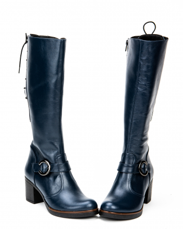 Cizme Damă Lungi Din Piele Naturală Blue 9003 [2]