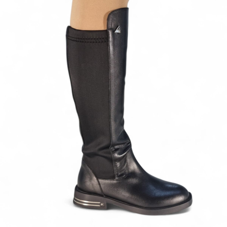Cizme Damă Lungi Din Piele Naturală Neagră  35128 [5]