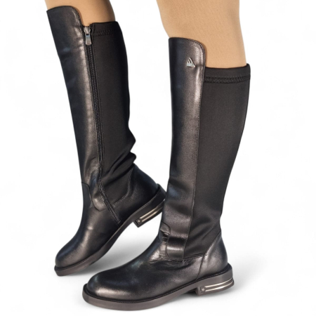Cizme Damă Lungi Din Piele Naturală Neagră  35128 [7]
