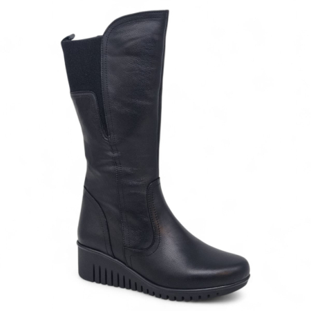 Cizme Damă Lungi Din Piele Naturală Neagră  35131 [1]