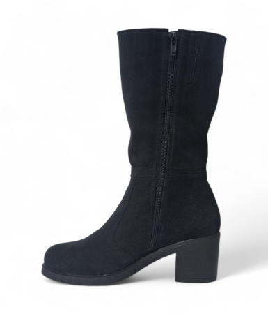 Cizme Damă Lungi Din Piele Naturală Neagră Vel 35133 [2]