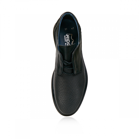 Pantofi Bărbați Casual Confort Din Piele Naturală Neagră 376 [4]