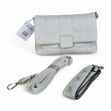 Accesorii Pentru Femei - Geanta din piele ecologică crem 1071-2