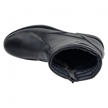 Ghete Bărbați Din Piele Naturală De Culoare Neagră 533 [4]