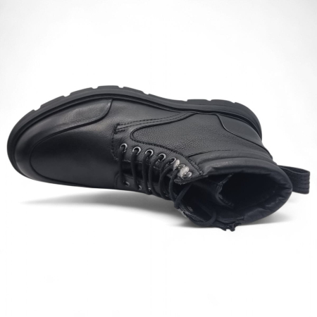 Ghete Bărbați Casual Din Piele Naturală De Culoare Neagra 45125 [2]