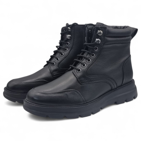 Ghete Bărbați Casual Din Piele Naturală De Culoare Neagra 45125 [1]