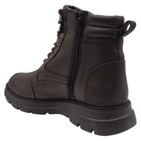 Ghete Bărbați Casual Din Piele Naturală De Culoare Cafe 562 [4]