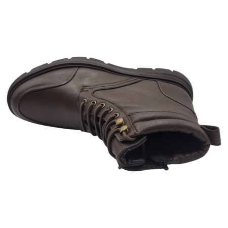 Ghete Bărbați Casual Din Piele Naturală De Culoare Cafe 562 [6]