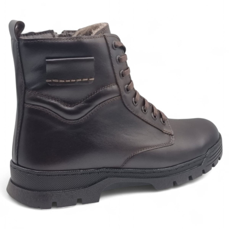 Ghete Bărbați Casual Din Piele Naturală De Culoare Maro 45126 [2]