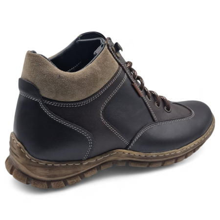 Ghete Bărbați Casual Din Piele Naturală De Culoare Maro 45132 [2]