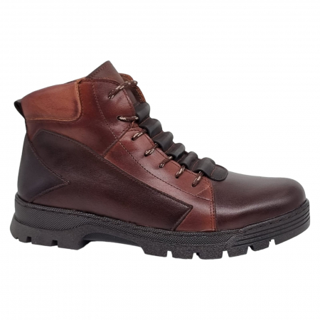 Ghete Casual Pentru Barbati - Ghete Bărbați  Din Piele Naturală De Culoare Maro 551