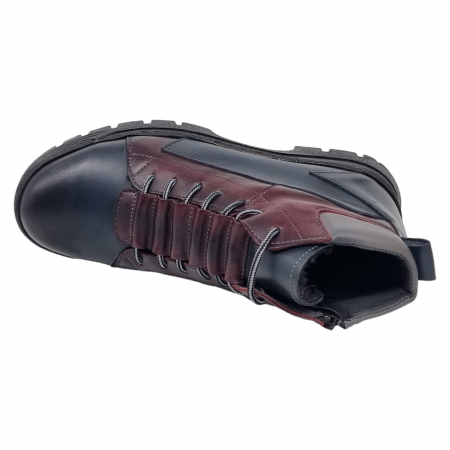 Ghete Bărbați Din Piele Naturală De Culoare Blue 552 [4]