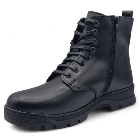 Ghete Bărbați Casual Din Piele Naturală De Culoare Neagra 45128 [4]