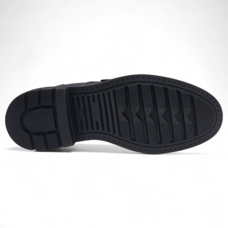 Ghete Bărbați Elegante  Din Piele Naturală De Culoare Neagră 50137 [7]