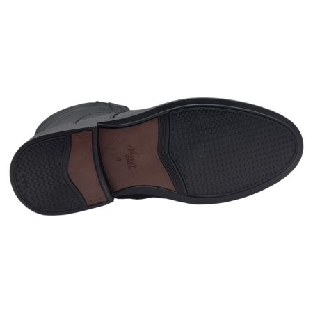 Ghete Bărbați Casual Din Piele Naturală De Culoare Negru 563 [5]