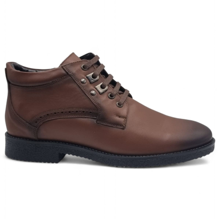 Barbati - Ghete Bărbați Elegante Din Piele Naturală Culoare Maro 559