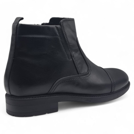 Ghete Bărbați Elegante Din Piele Naturală Culoare Neagră 50130 [2]