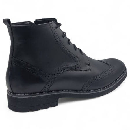 Ghete Bărbați Elegante Din Piele Naturală De Culoare Neagra 50133 [1]