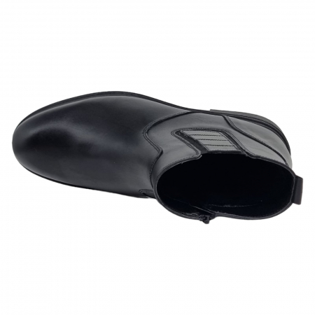 Ghete Bărbați Elegante Din Piele Naturală De Culoare Neagră 50128 [4]