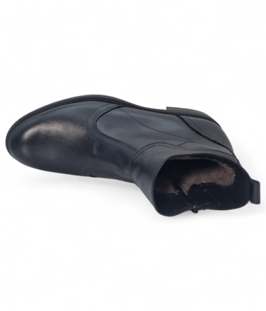 Ghete Bărbați Elegante Din Piele Naturală De Culoare Neagră 50139 [7]