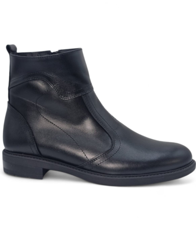 Barbati - Ghete Bărbați Elegante Din Piele Naturală De Culoare Neagră 50139