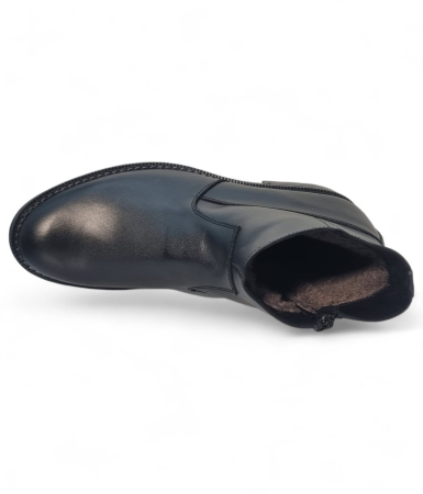 Ghete Bărbați Elegante Din Piele Naturală De Culoare Neagră 50141 [5]