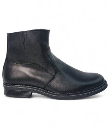 Barbati - Ghete Bărbați Elegante Din Piele Naturală De Culoare Neagră 50141