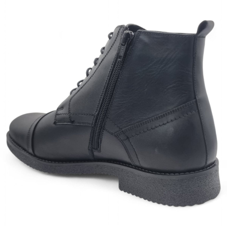 Ghete Bărbați Elegante Din Piele Naturală De Culoare Neagra 50135 [3]