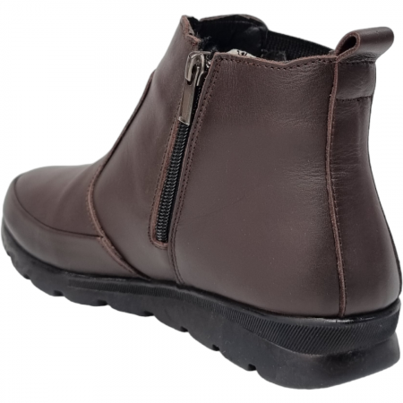 Ghete Damă Casual Din Piele Naturală Maro 8562 [2]