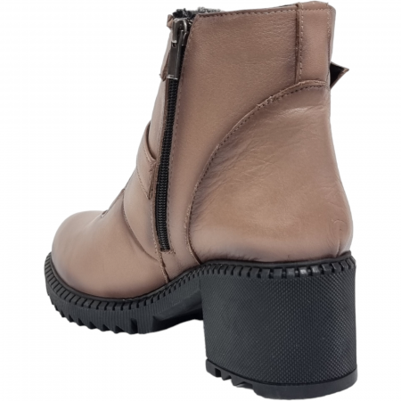 Ghete Damă Casual Din Piele Naturală Crem 8563 [2]