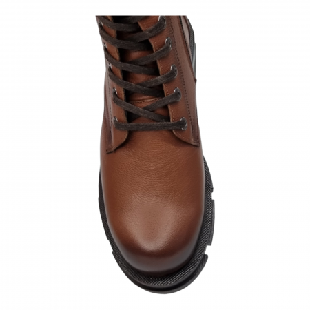 Ghete Damă Casual Din Piele Naturală Maro 8568 [4]