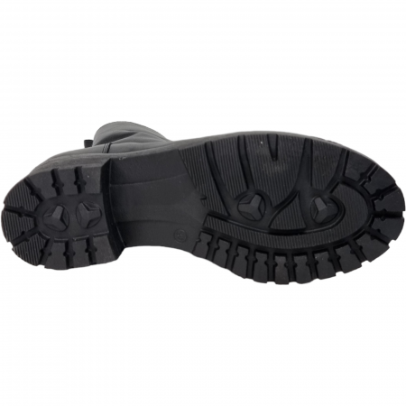 Ghete Damă Casual Din Piele Naturală Neagră 8574 [5]