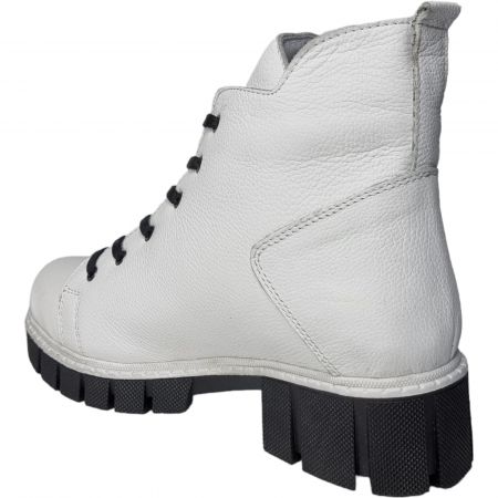 Ghete Damă Casual Din Piele Naturală Albă 8575 [1]