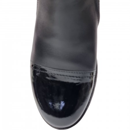 Ghete Damă Casual Din Piele Naturală Neagră 8587 [3]