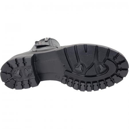 Ghete Damă Casual Din Piele Naturală Neagră 8587 [4]