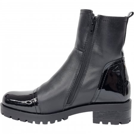 Ghete Damă Casual Din Piele Naturală Neagră 8587 [2]