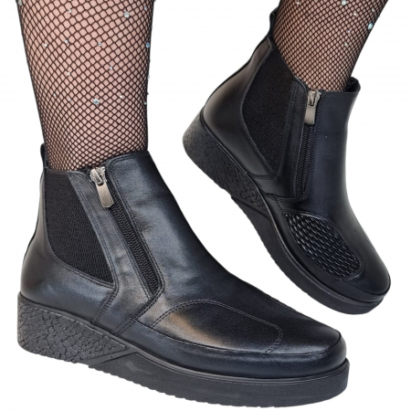 Ghete Casual Pentru Femei - Ghete Damă Casual Din Piele Naturală 8685